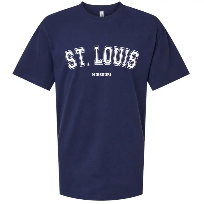 St Louis Missouri Sueded Cloud Jersey T-Shirt