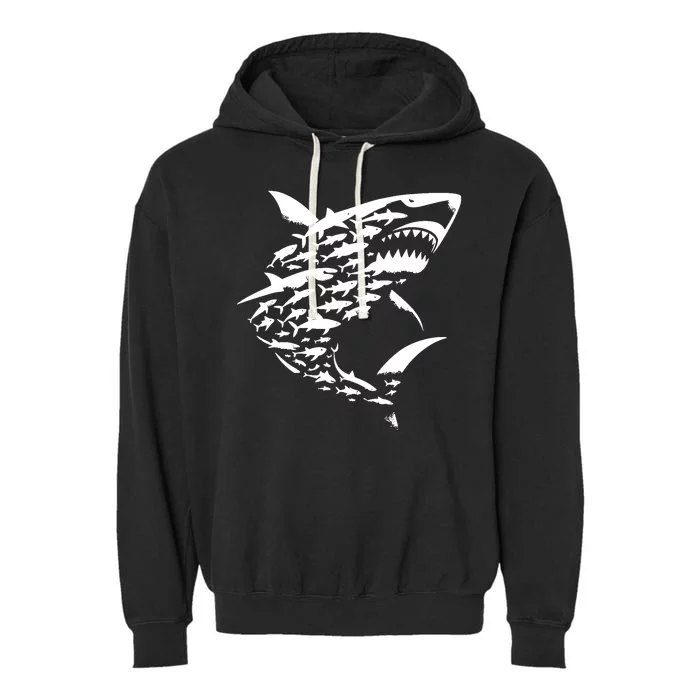 Shark Lover Marine Biology Animal Science Garment-Dyed Fleece Hoodie