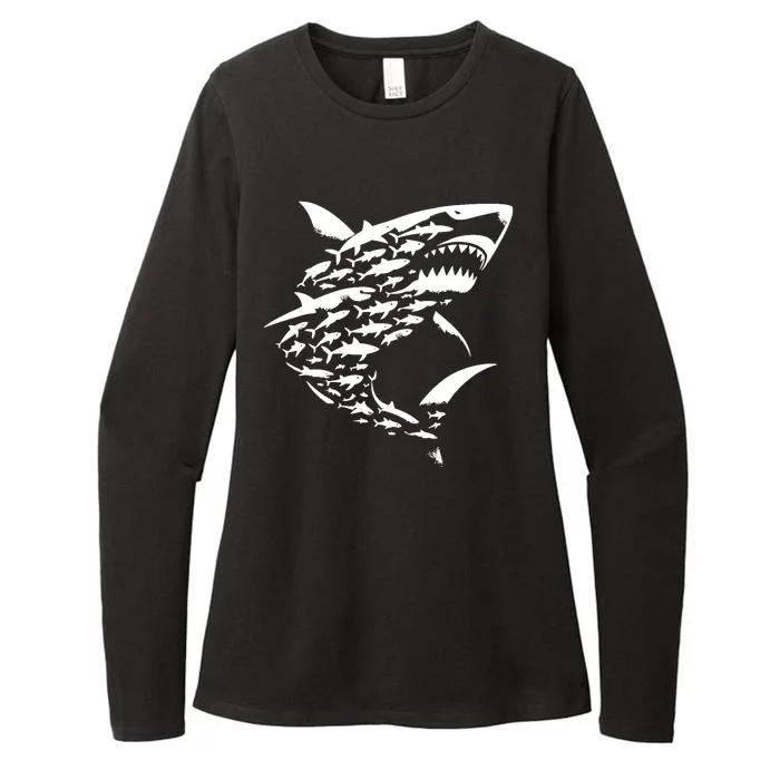 Shark Lover Marine Biology Animal Science Womens CVC Long Sleeve Shirt