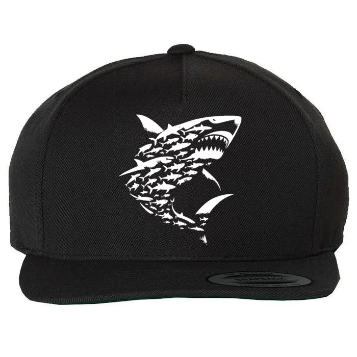 Shark Lover Marine Biology Animal Science Wool Snapback Cap