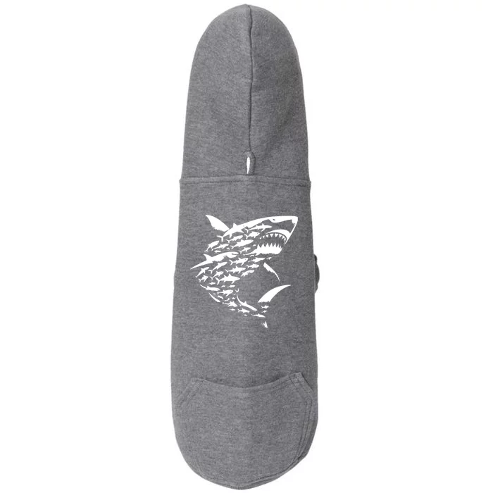 Shark Lover Marine Biology Animal Science Doggie 3-End Fleece Hoodie