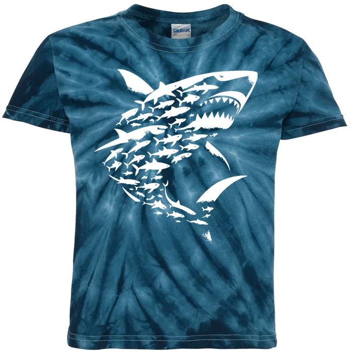 Shark Lover Marine Biology Animal Science Kids Tie-Dye T-Shirt