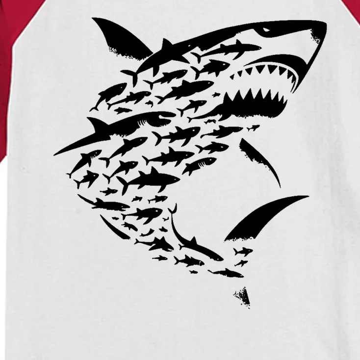 Shark Lover Marine Biology Animal Science Kids Colorblock Raglan Jersey