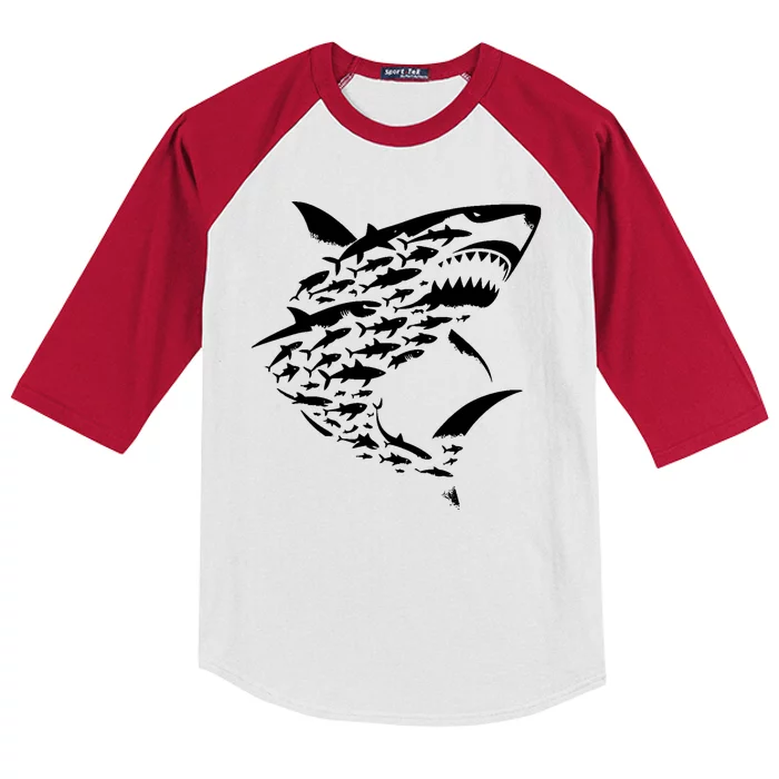 Shark Lover Marine Biology Animal Science Kids Colorblock Raglan Jersey