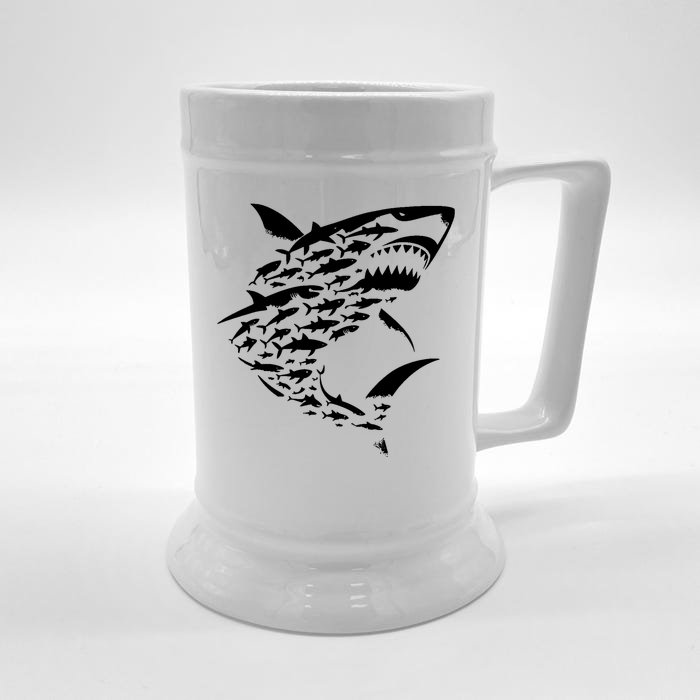 Shark Lover Marine Biology Animal Science Front & Back Beer Stein