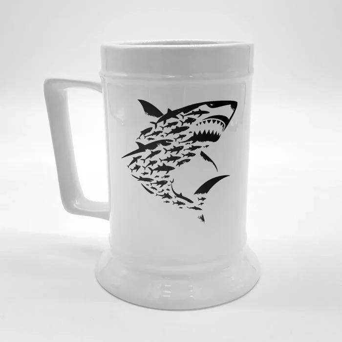 Shark Lover Marine Biology Animal Science Front & Back Beer Stein