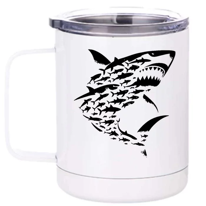 Shark Lover Marine Biology Animal Science Front & Back 12oz Stainless Steel Tumbler Cup