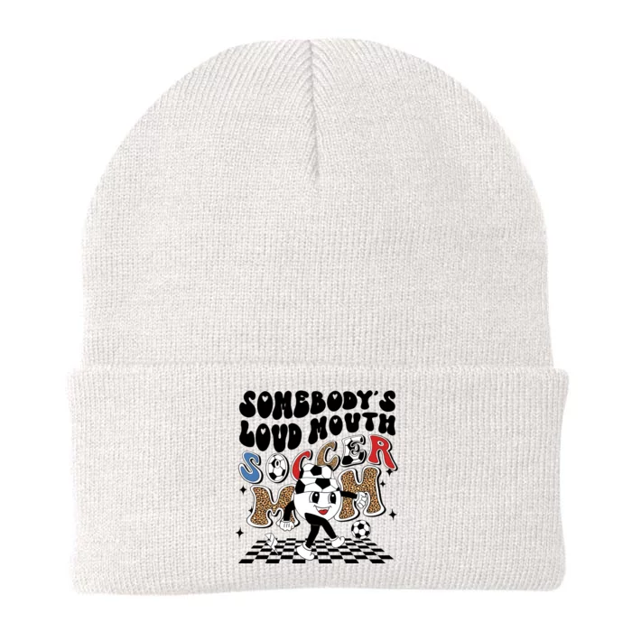 Somebody's Loud Mouth Soccer Mom Bball Mom Quotes Knit Cap Winter Beanie