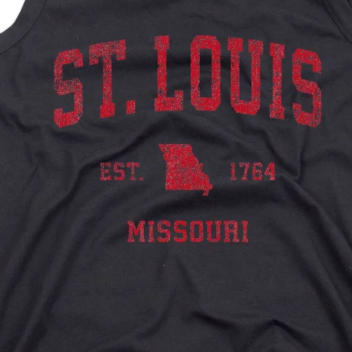 St. Louis Missouri Mo Vintage Sports Design Tank Top