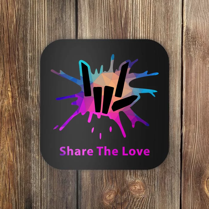 Share Love Merch For Kids And Young Coaster