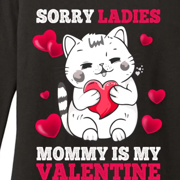 Sorry Ladies Mommy Is My Valentine Happy Valentines Day 2024 Womens CVC Long Sleeve Shirt