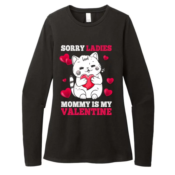 Sorry Ladies Mommy Is My Valentine Happy Valentines Day 2024 Womens CVC Long Sleeve Shirt