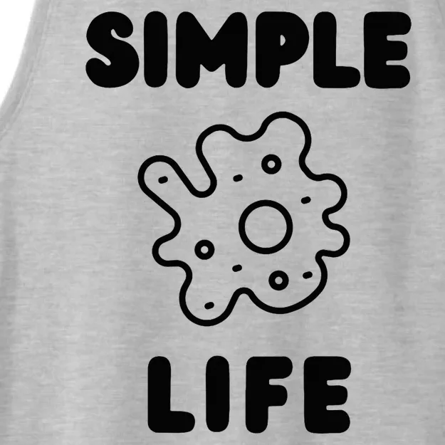 Simple Life Minimalist Inspirational Ladies Tri-Blend Wicking Tank