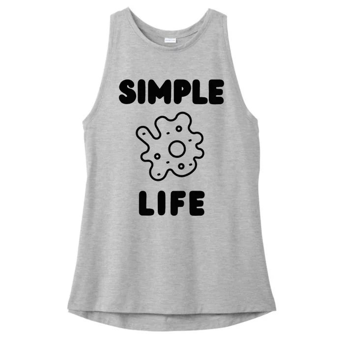 Simple Life Minimalist Inspirational Ladies Tri-Blend Wicking Tank