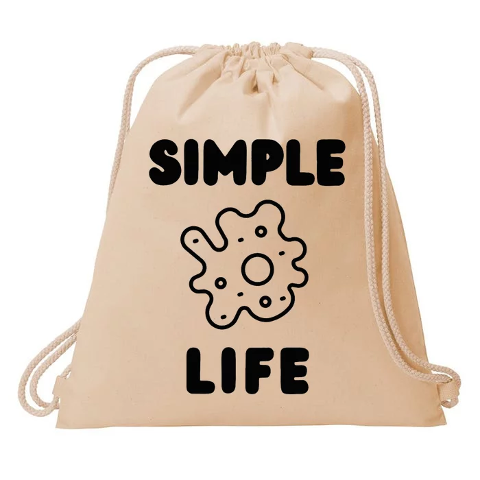 Simple Life Minimalist Inspirational Drawstring Bag