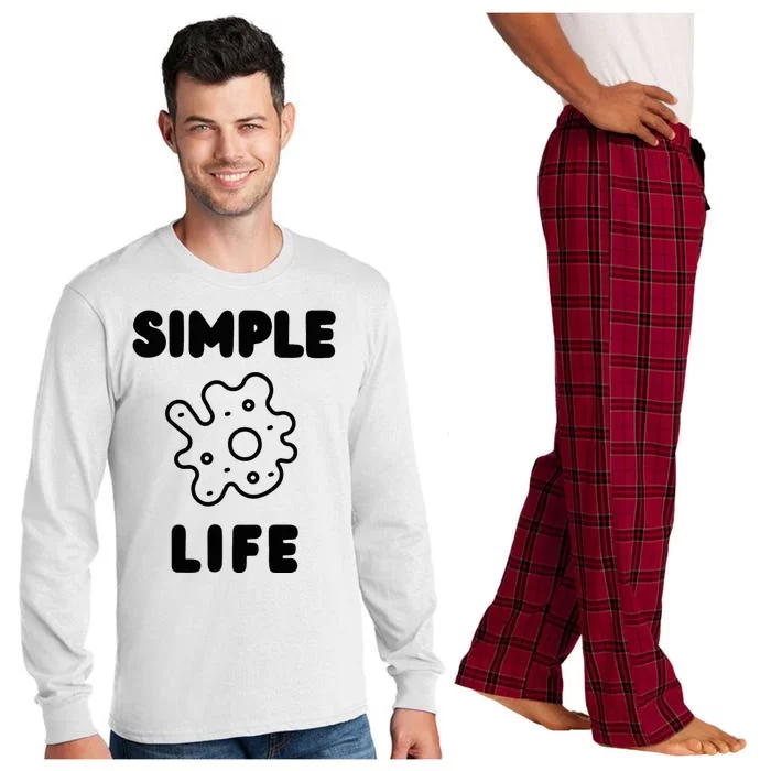 Simple Life Minimalist Inspirational Long Sleeve Pajama Set