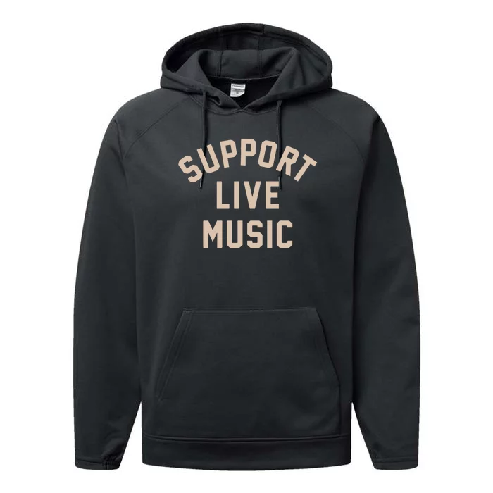 Support Live Music Performance Fleece Hoodie