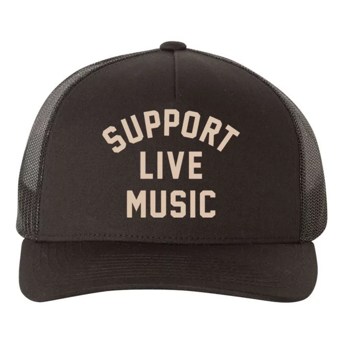 Support Live Music Yupoong Adult 5-Panel Trucker Hat