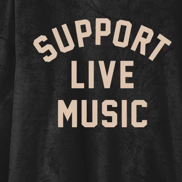 Support Live Music Hooded Wearable Blanket