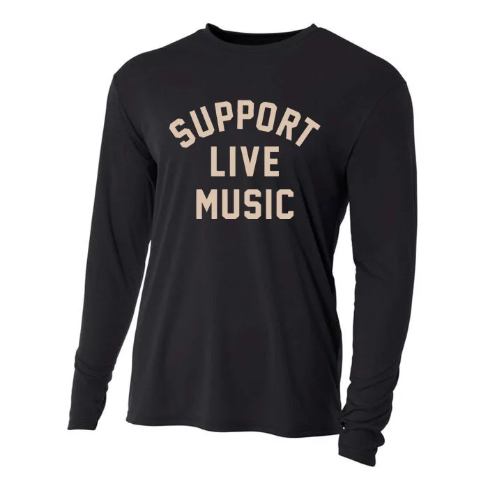 Support Live Music Cooling Performance Long Sleeve Crew