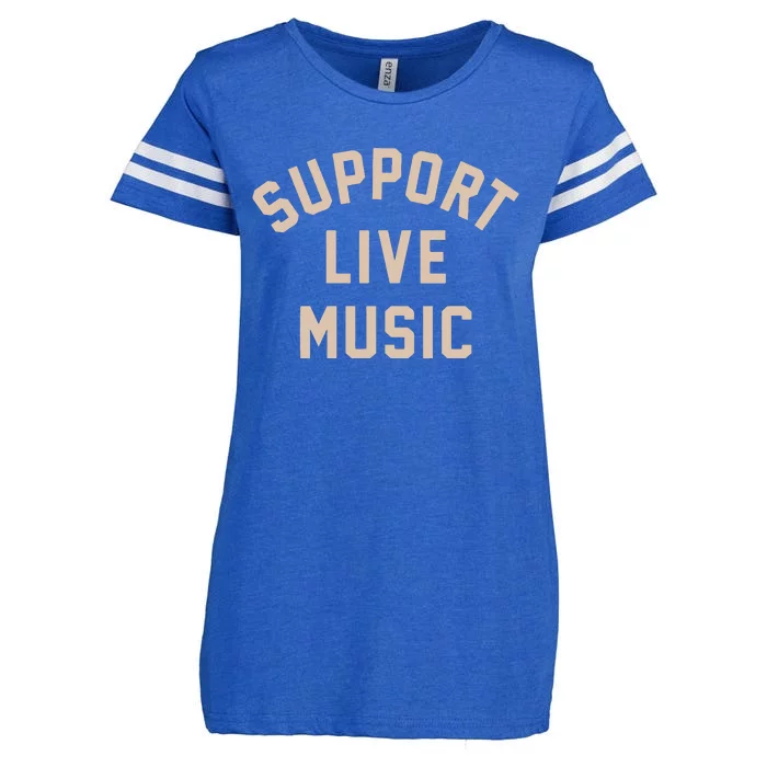 Support Live Music Enza Ladies Jersey Football T-Shirt