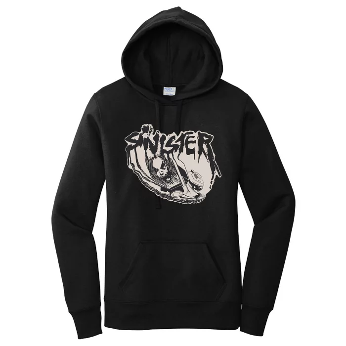 Sinister Lawn Mower White Women's Pullover Hoodie