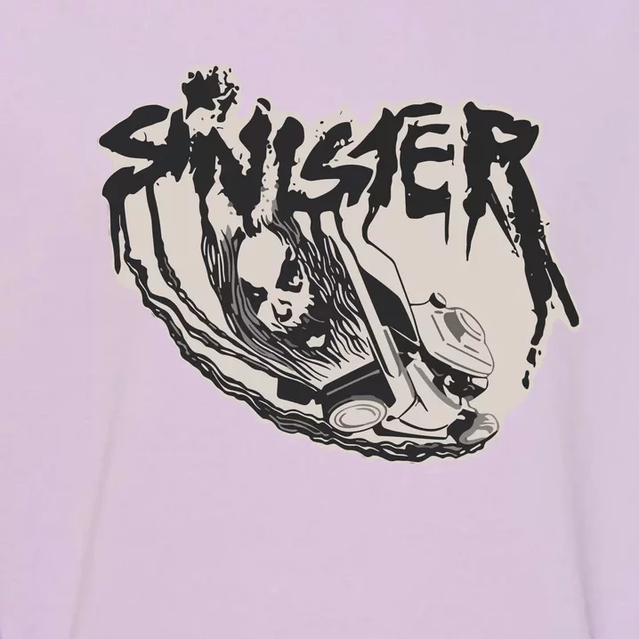 Sinister Lawn Mower White Garment-Dyed Sweatshirt