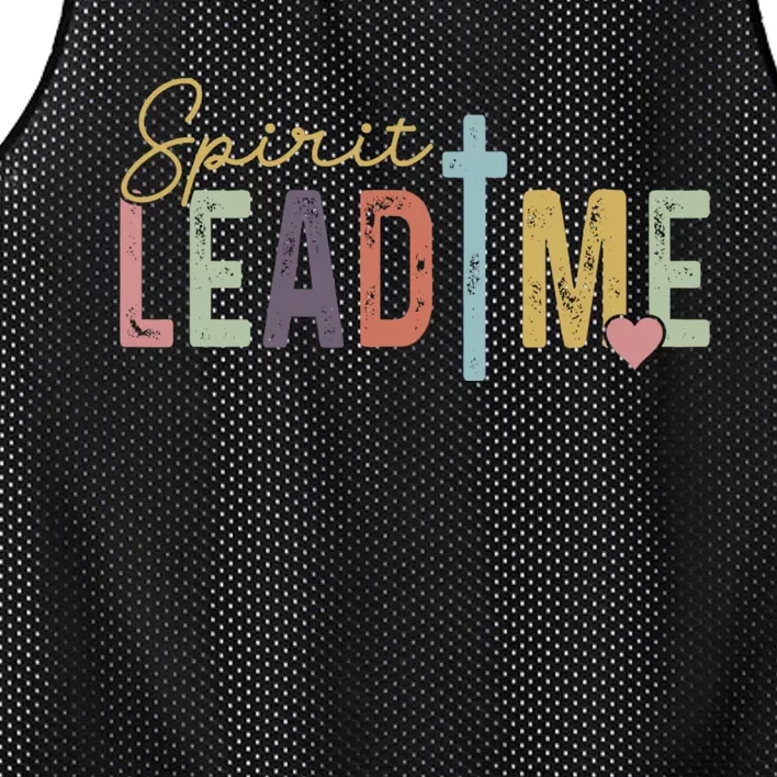 Spirit Lead Me Where My Trust Is Without Borders (Two Sides) Front & Back Mesh Reversible Basketball Jersey Tank