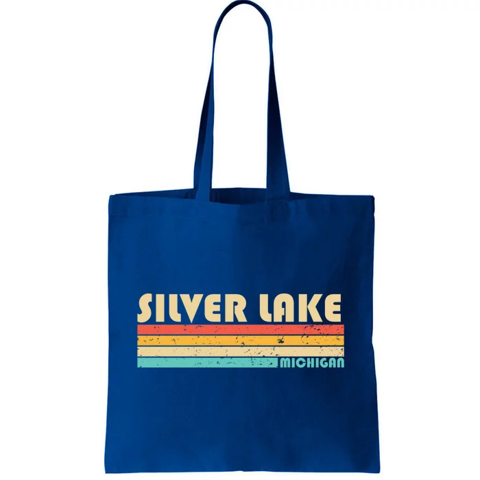 Silver Lake Michigan Funny Fishing Camping Summer Gift Tote Bag