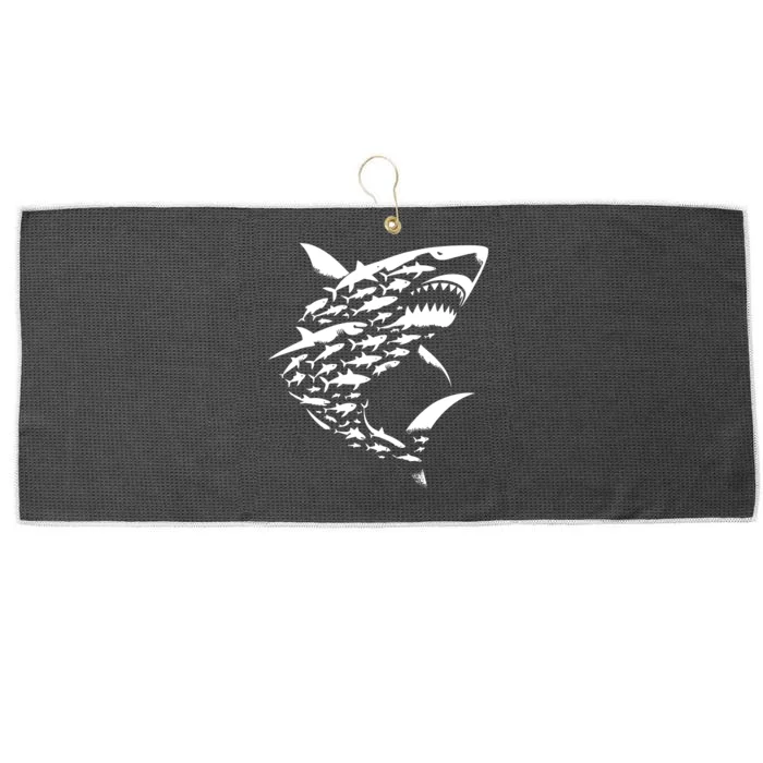 Shark Lover Marine Biology Animal Science Sharks Large Microfiber Waffle Golf Towel