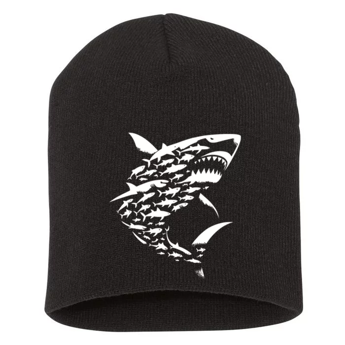 Shark Lover Marine Biology Animal Science Sharks Short Acrylic Beanie