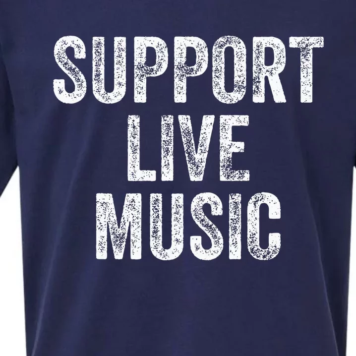 Support Live Music Concert Music Band Lover Live Sueded Cloud Jersey T-Shirt