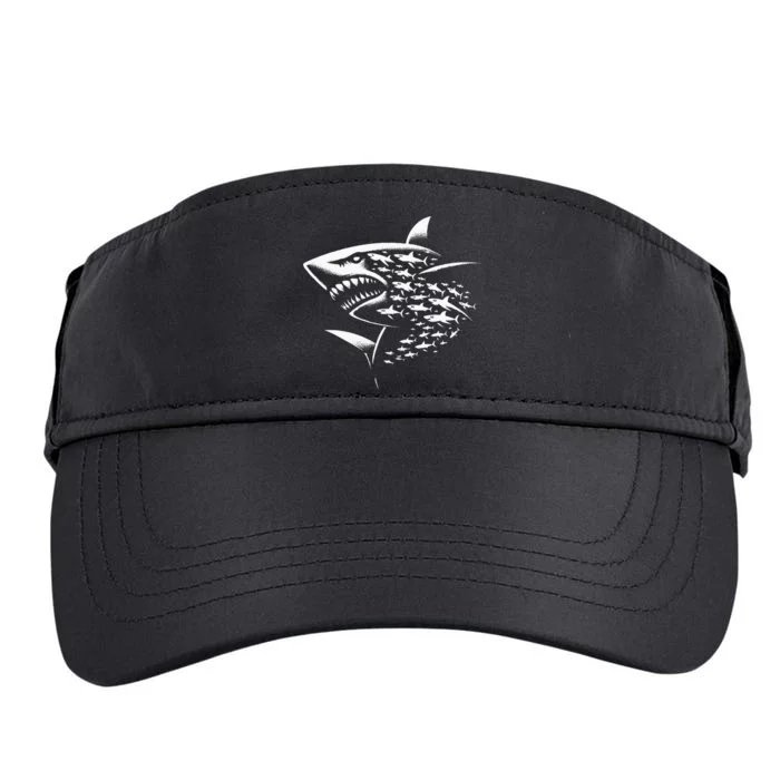 Sharks Lover Marine Biology Science Shark Adult Drive Performance Visor