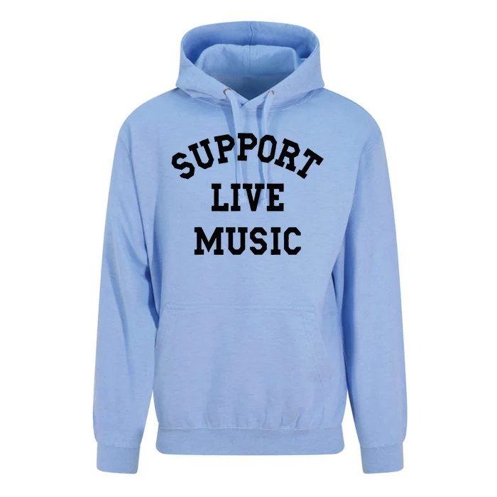 Support Live Music Local Bands Local Music Unisex Surf Hoodie