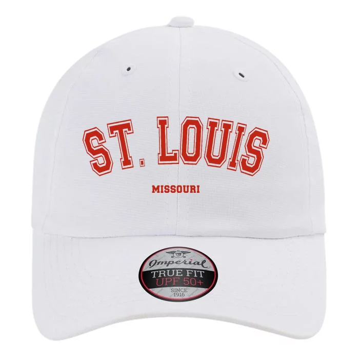 St. Louis Missouri Mo Red Letter Graphic On St. Louis The Original Performance Cap