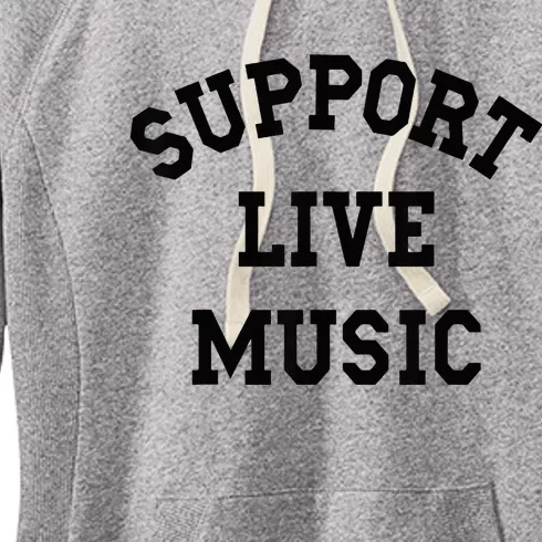 Support Live Music Women's Fleece Hoodie