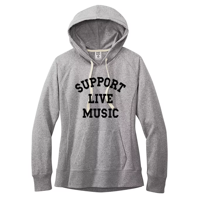 Support Live Music Women's Fleece Hoodie