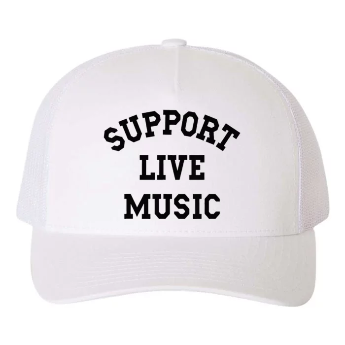 Support Live Music Yupoong Adult 5-Panel Trucker Hat