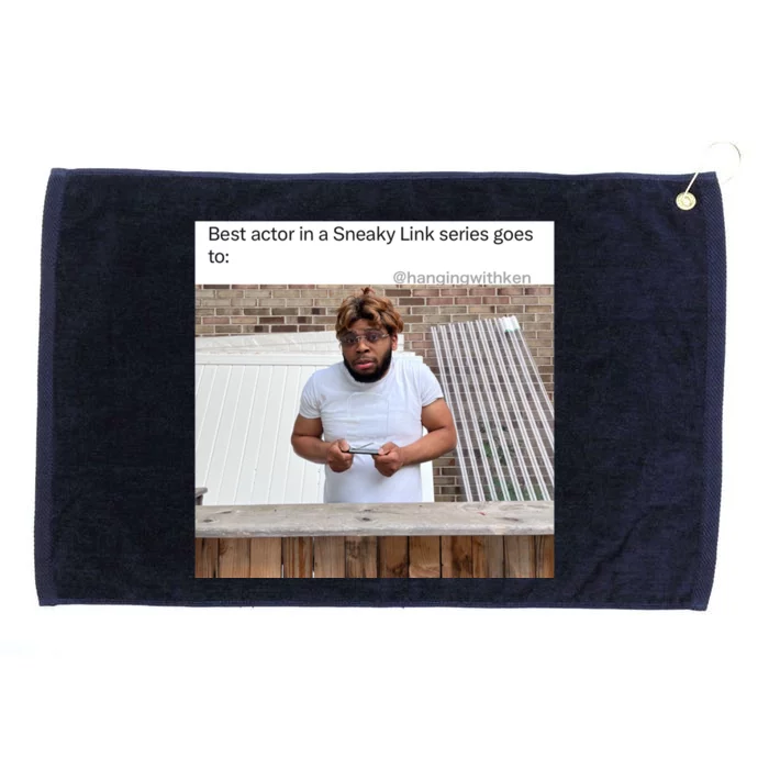 Sneaky Link Man Grommeted Golf Towel