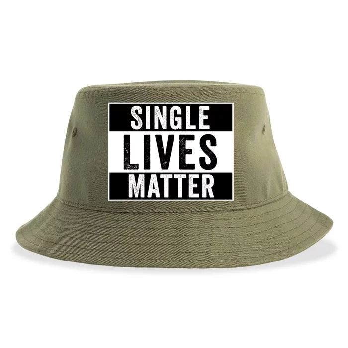 Single Lives Matter Singles Awareness Day Gift Sustainable Bucket Hat