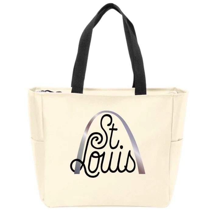 Saint Louis Missouri Souvenir Gateway Arch Traveler Zip Tote Bag