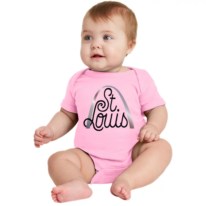 Saint Louis Missouri Souvenir Gateway Arch Traveler Baby Bodysuit