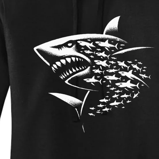 Sharks Lover Marine Biology Science Shark Women's Pullover Hoodie