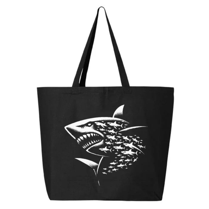 Sharks Lover Marine Biology Science Shark 25L Jumbo Tote