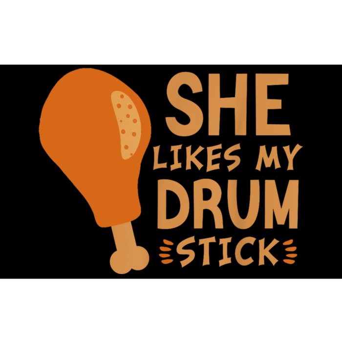 She Likes My Drum Stick Funny Couple Matching Thanksgiving Bumper Sticker