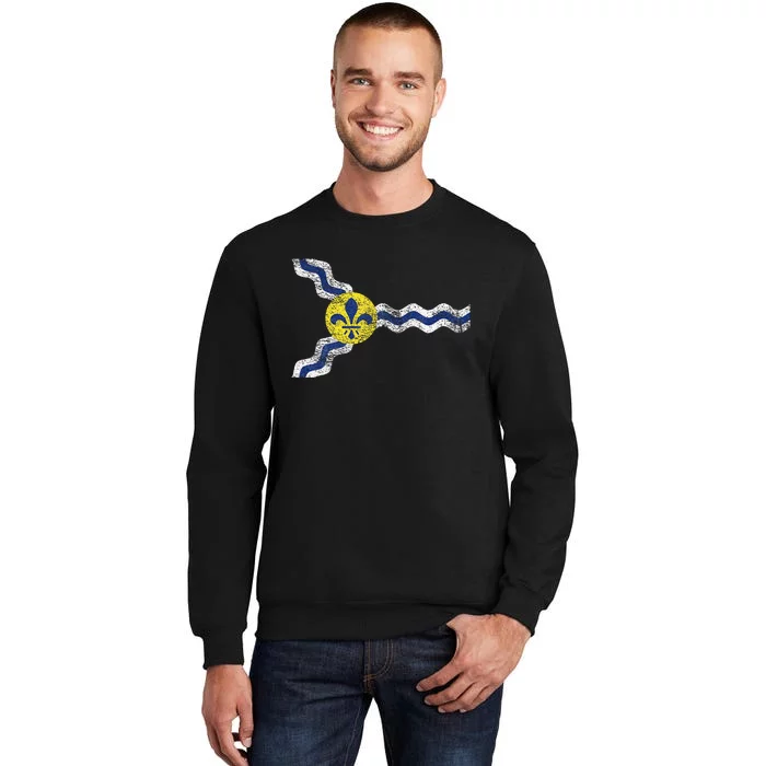 St. Louis Miss Souri Fleur De Lis Flag Tall Sweatshirt