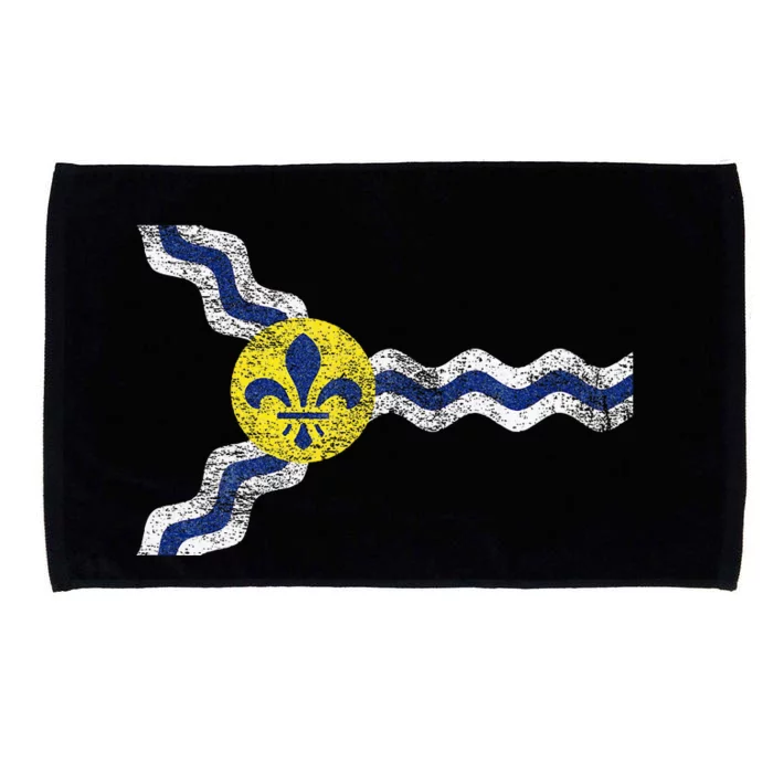 St. Louis Miss Souri Fleur De Lis Flag Microfiber Hand Towel