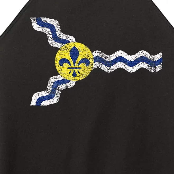 St. Louis Miss Souri Fleur De Lis Flag Women’s Perfect Tri Rocker Tank