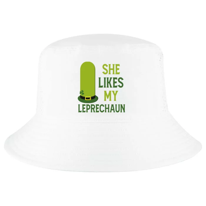 She Likes My Leprechaun Funny St Patricks Day Cool Comfort Performance Bucket Hat