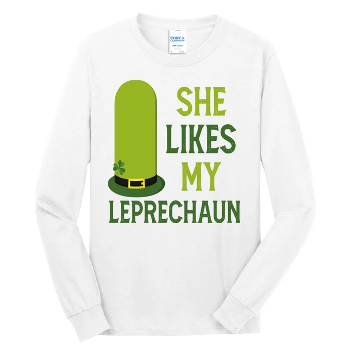 She Likes My Leprechaun Funny St Patricks Day Tall Long Sleeve T-Shirt